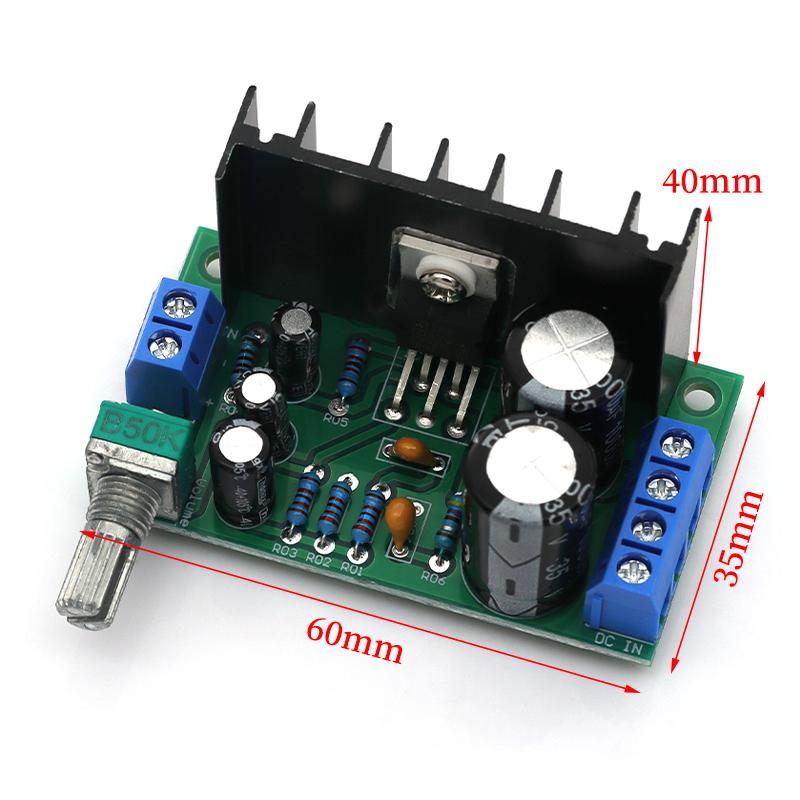 TDA2050 DC 12-24V 5W-120W Mono Audio Amplifier Board Module Single Power Supply Volume Adjustable