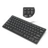 USB Wired Keyboard Portable 78 Keys Mini Desktop Laptop Keyboard for Home OfficeBlack