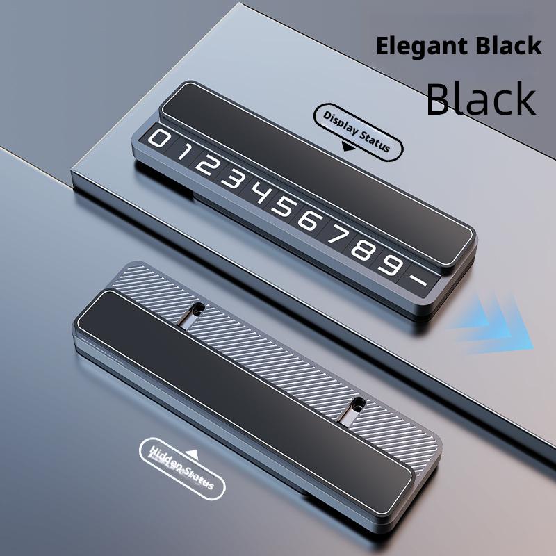 Temporary Parking Number Plate, Moving Car Number Card, High-End And Sophisticated Car Accessory, Hidden Metal Design