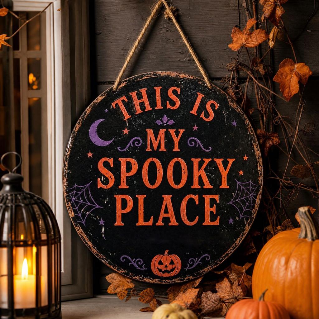 3030 Inch Happy House Halloween 2D Sign Plaque