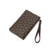 Vintage Design Pattern Handbags for Women Men Phone Bags Long Zipper Purse Artificial Leather Card Holder Wallets