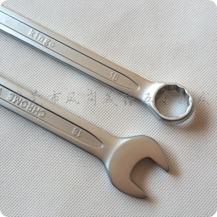 Taiwan Kingo Dual-Use 6-32mm/18mm Wrench, Open-end & Flower, CR-V Alloy Steel