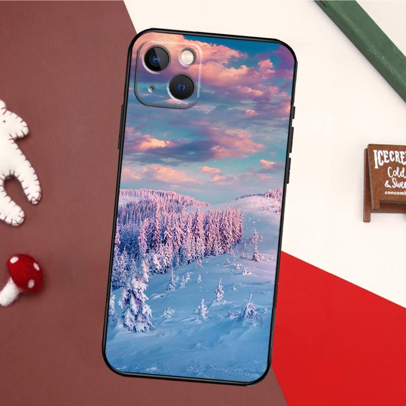 Winter Landscape Case For iPhone 17 Pro Max 16 15 14 13 11 12 Pro Max Mini 15 16 Plus 16e 17 Air Back Cover
