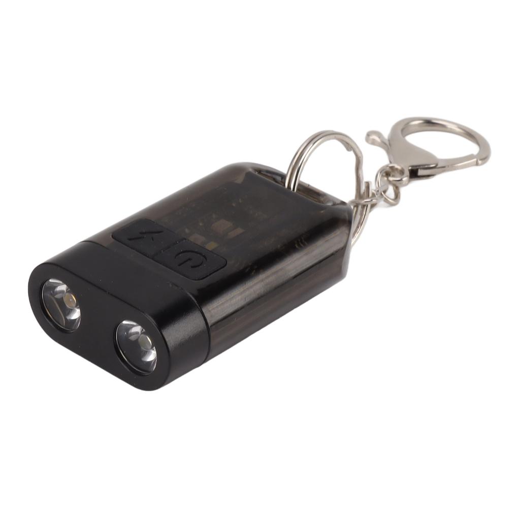 Outdoor Mini Strong Light Flashlight Ultra Light Portable Rechargeable Key Light Small Keychain
