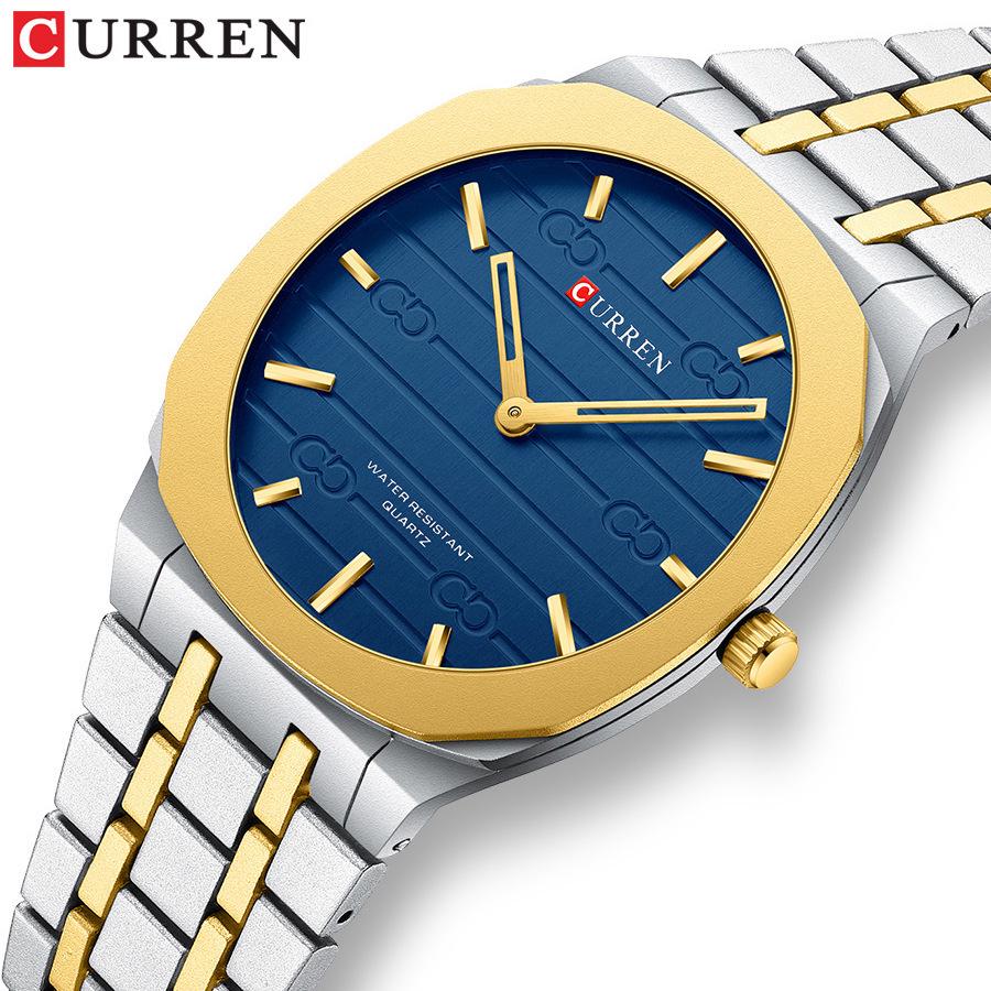 Curren Karrien 8444 Men's Ultra-Thin Quartz Watch with Casual Steel Band