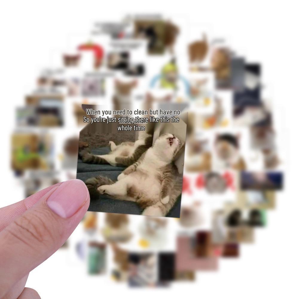 75 Cat Meme Sticker Pack: Fun, Prank & Mood-Boosting Decals for Phones & Tablets