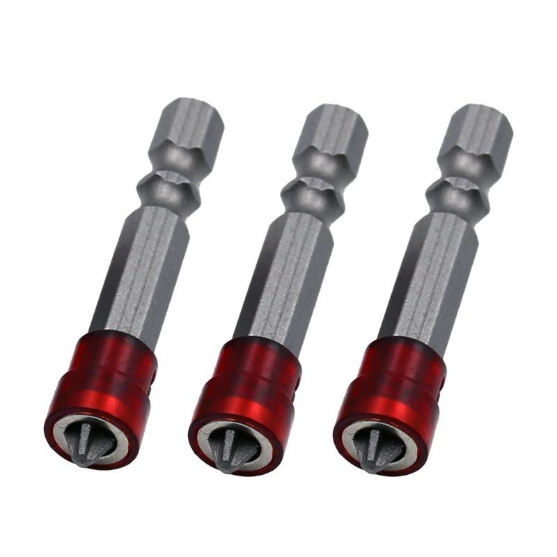 Magnetic Screwdriver Bit PH2 Cross-head 1/4 Inch Hex Shank Screwdriver Holder Ring for House Working Electric Screwdriver Kit