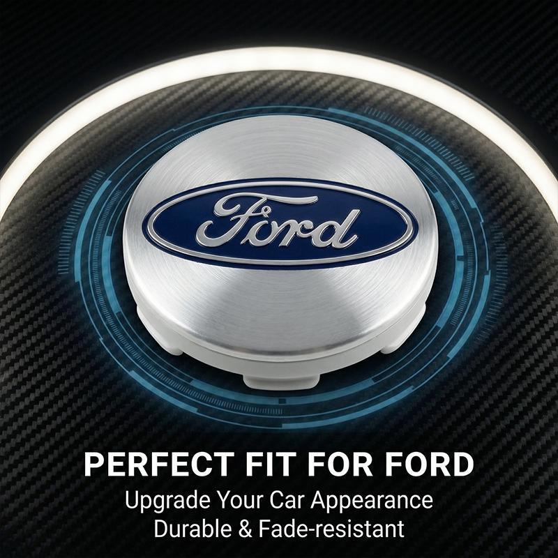 4Pcs 54MM Car Emblem Badge Wheel Center Hub Cap Covers Auto Rim Cover For Ford Focus Mk2 Mk3 Fiesta Ranger Mondeo S-MAX Kuga Mustang Auto Goods