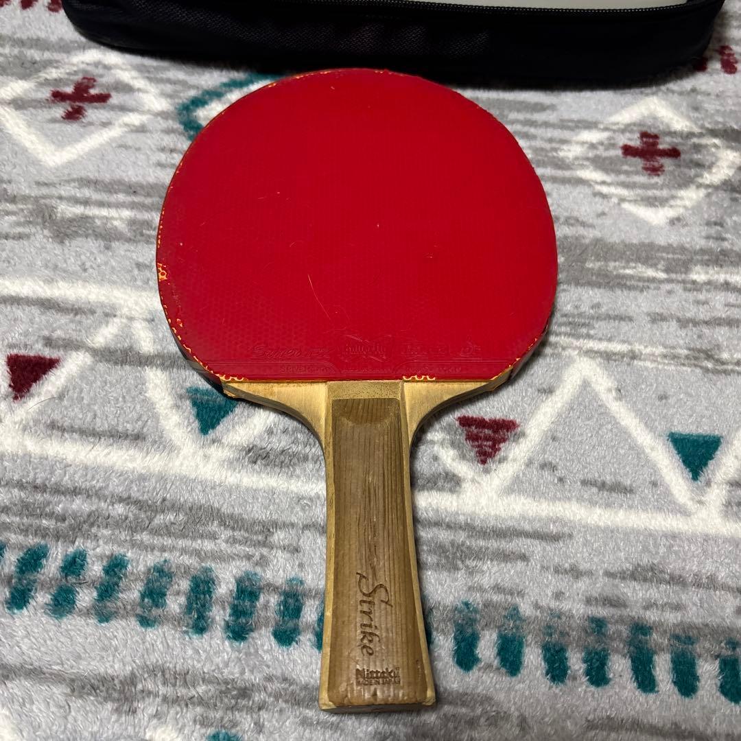 Used Nittaku table tennis racket Strike with case