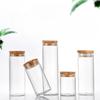 6 Stück Kork 47mm Glasflasche Mini-Süßigkeitenglas Reagenzgläser Blumenpulver Aufbewahrungsbehälter Flaschen Borosilikat Halter Wunsch Wünschen