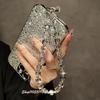 Crystal Tassel Star Clear Beaded Bracelet For iPhone Phone Strap Charm Chain Phone Lanyard Keychain Earphone Pendant Accessories