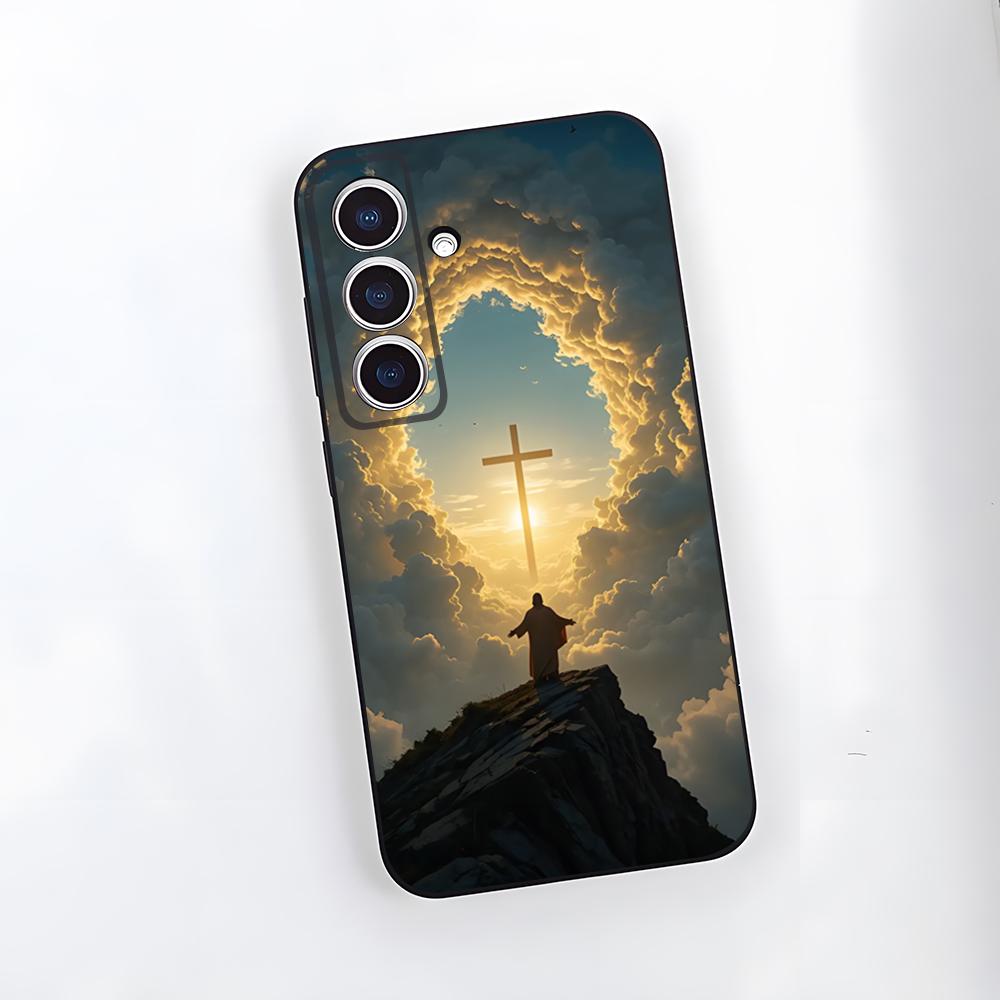

Jesus Painting Phone Case For Samsung S25 Plus S20 S20 Plus S22 Ultra S23 FE S21 Plus S21 Ultra Soft Cover Samsung S20