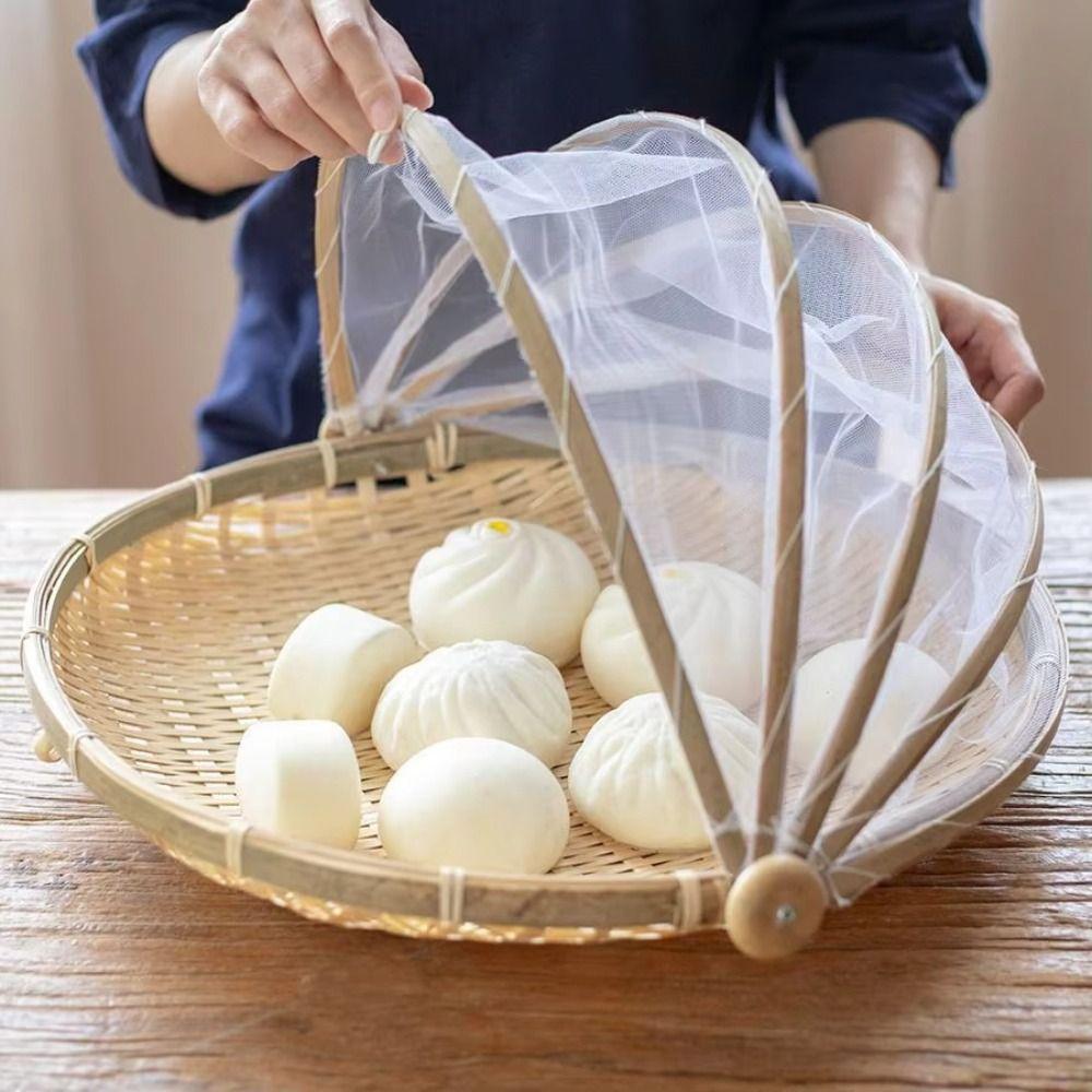 Reusable Anti-insect Dustproof Basket Multi-function Fruit Vegetable Tray  Household