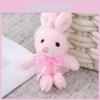 Adorable Lace Bunny Plush Toy Soft And Fluffy Stuffed Animal Doll Keychain