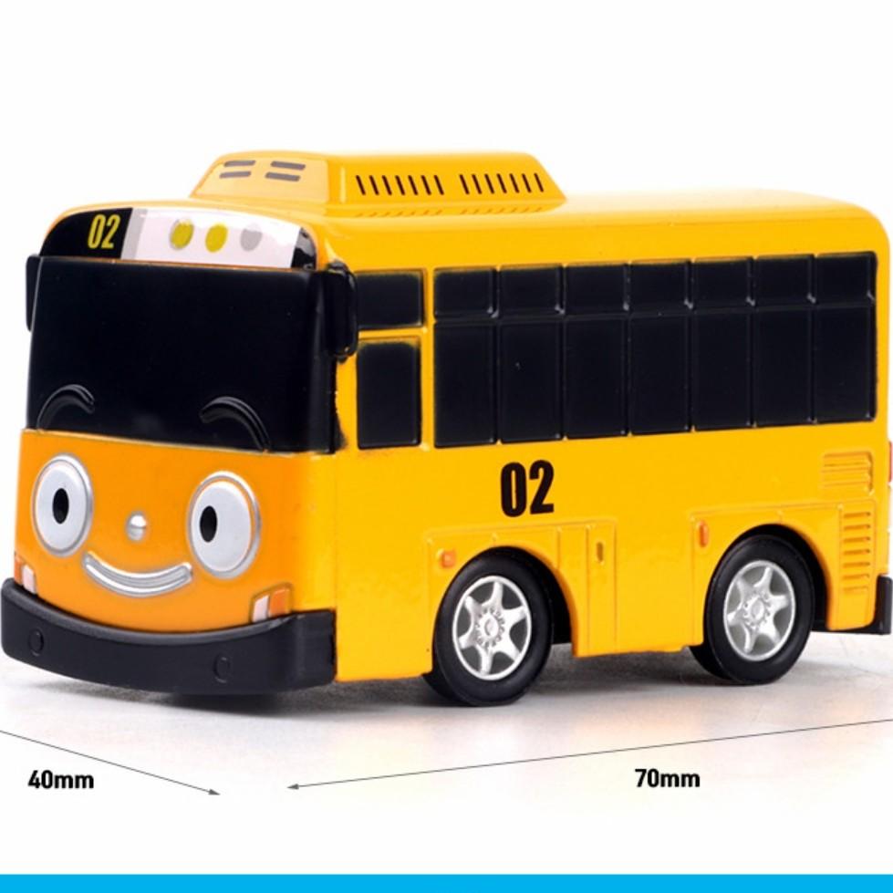 Tayo malý autobus 4-dielna sada kovových odliatkov miniaut (Funkcia na spätné natiahnutie), kórejské hračky