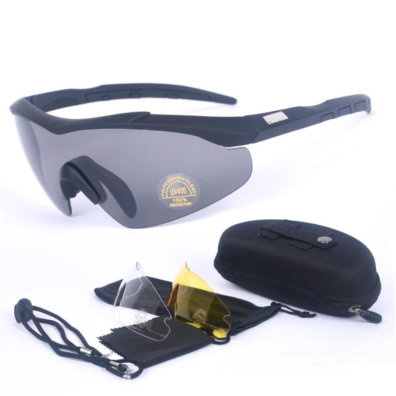Tactical Safety Goggles Airsoft Paintball Outdoor Sports Shock Resistant PC Lens Protective Eyewear
