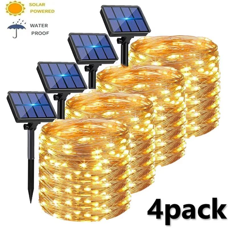 Outdoor Solar String Lights LED Waterproof Copper Wire Xmas Garden Party Decor 6m 50LED