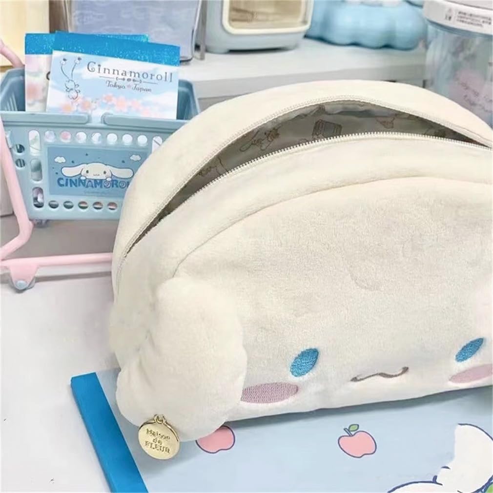 GREDINO Cinnamon Roll Pencil Case Stationery Box Pencil Case Cinnamon Roll Pen Holder Simple Large Capacity Cinnamon Roll Pen Case Stationery Box