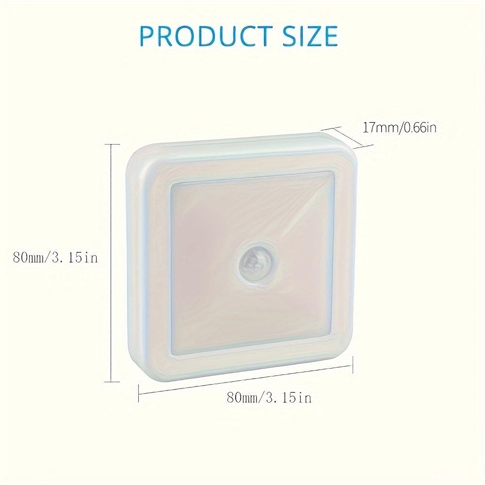 LED Motion Sensor Night Light, Intelligent PIR for Bathroom, Bedside, Corridor, Aisle, Toilet, Staircase, Cabinet Lighting - Smart, Battery-Powered