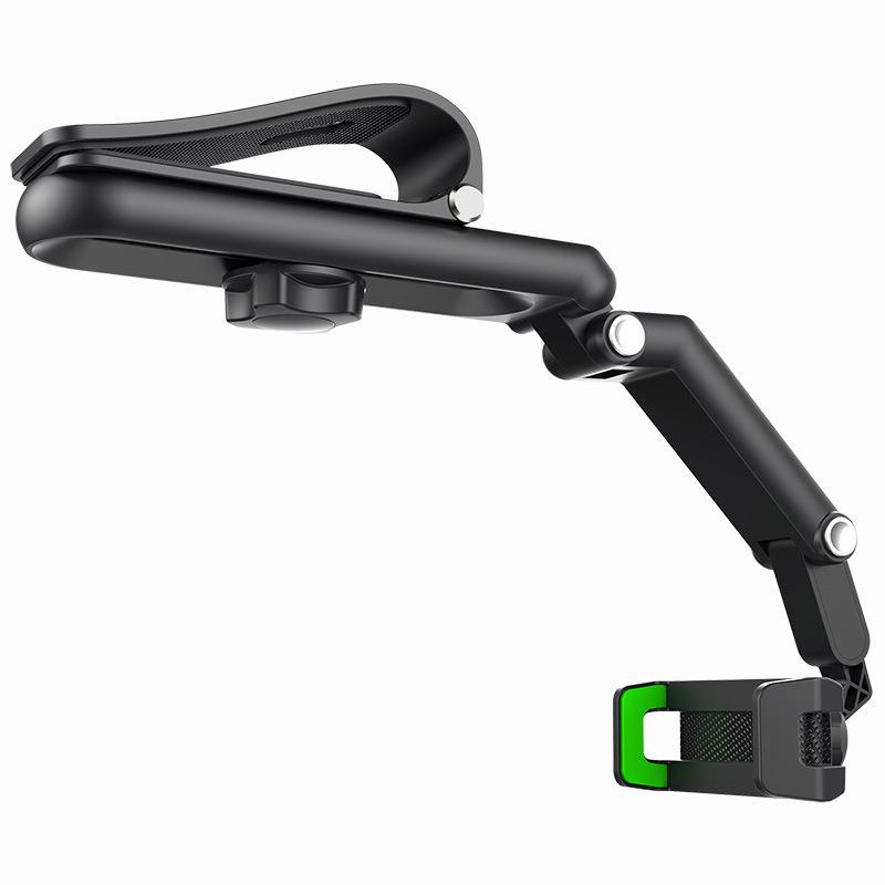 

Universal Car Phone Mount: Sun Visor & Rearview Mirror Clip Standard зелений