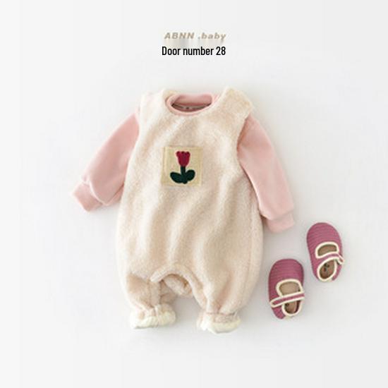 Jesień 2025 Dziecięcy sweter z koronką z wysokim dekoltem w jednolitym kolorze - Warstwa bazowa dla niemowląt i małych dzieci, ciepły top