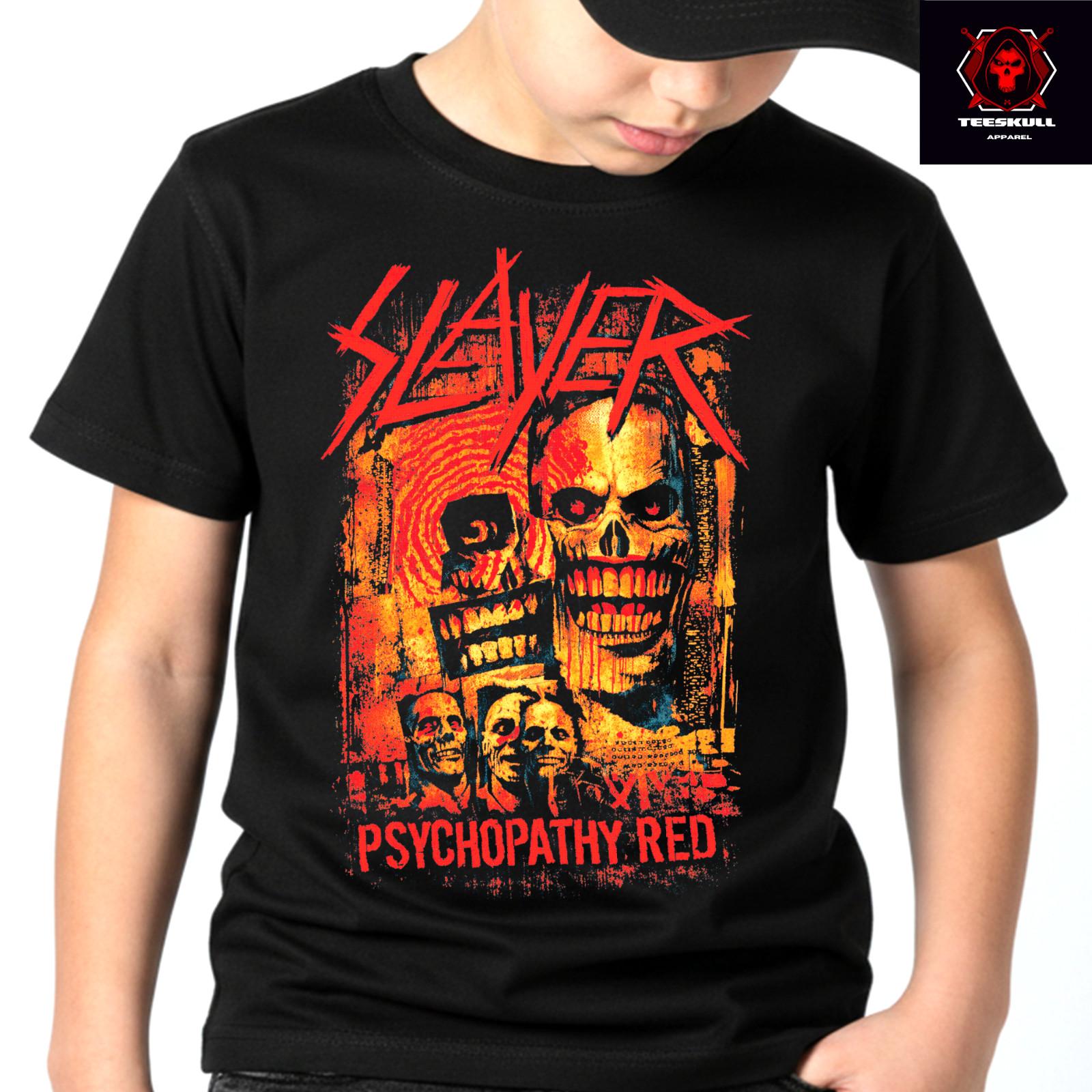 Slayer  Psychopathy Red  Metal Rock Band Top Premium Soft Cotton T-Shirt 4XL