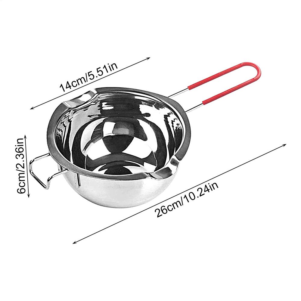 

Stainless Steel Candle Wax Melting Boiler Pot with Heat Resistant Handle for Melting Chocolate Candy and Candle Making Pot