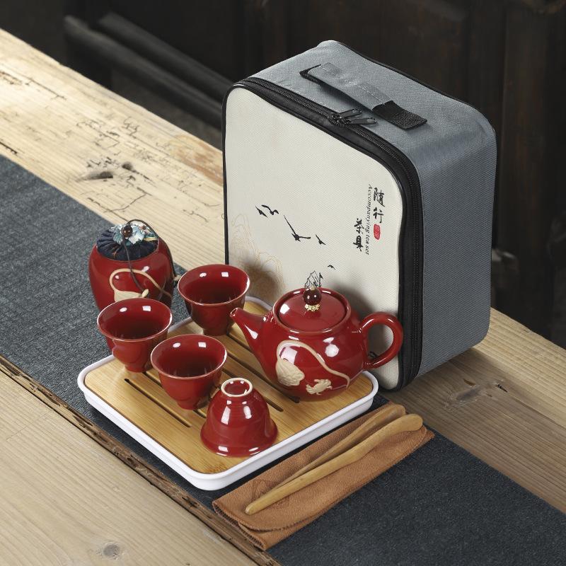 Firemní dárkový tisk kreativní cestovní čajová souprava keramická souprava praktické otevření společnosti levné dárky pro zákazníky