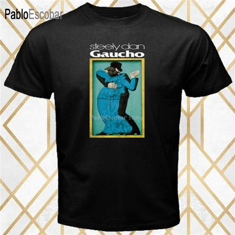 

male teeshirt Steely Dan Rock Band Legend Gaucho Album MenS Black TShirt Size S 3Xl Present Casual Tee Shirt S