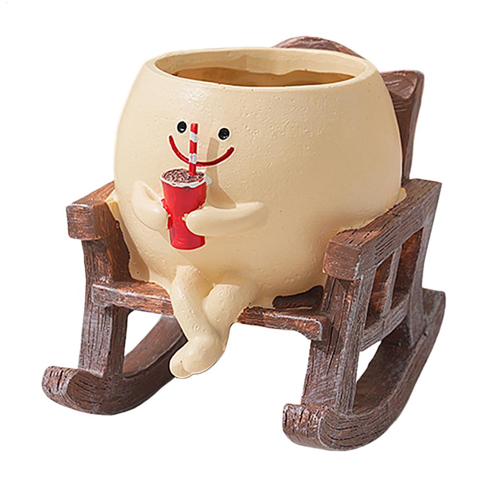 Resin Planter Movie Peripherals Planter Animal Shape Unique Flower Pot for Indoors and Outdoors Classic Movie Plant Container