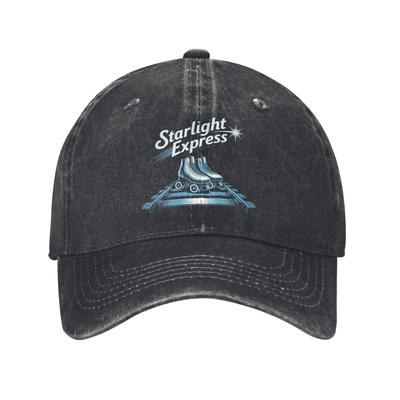 Starlight Express Musikteater Baseballkeps Retro Distressed Tvättad Broadway Snapback-keps Utomhus Löpning Golf Justerbar Hatt