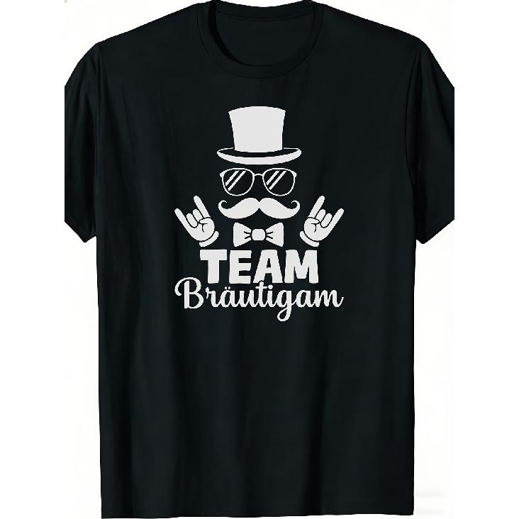 Men'S 2026 New Style Groom & Wedding Party T-Shirt - Funny Bachelor Crew Gift Suitable For Bride & Groom, Cropped Vintage Tee With Printed Wedding