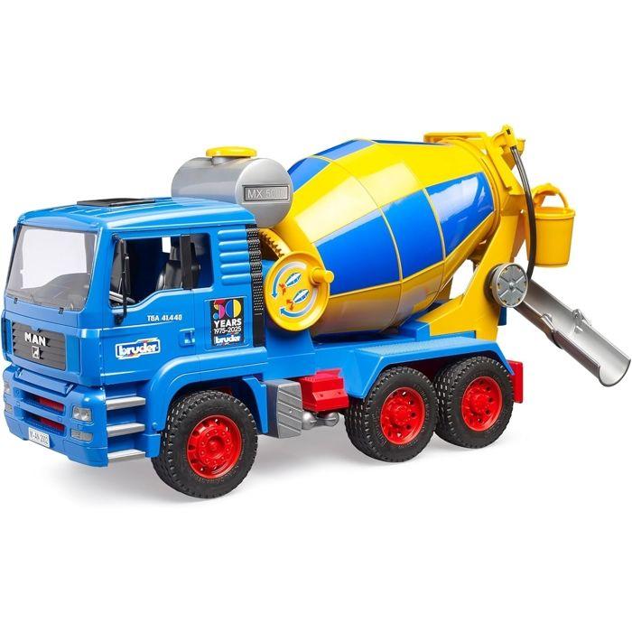 Jouet - Bruder - Camion-malaxeur à béton - Édition spéciale 50 Ans - Couleur Bleu - 1:16
