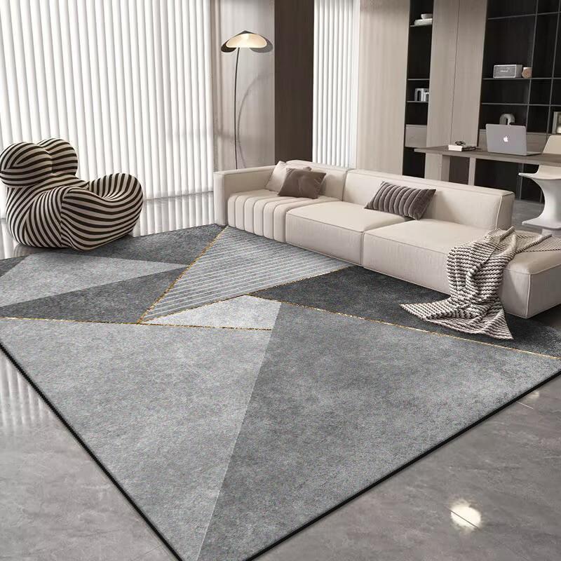 Modern Geometric Carpet for Living Room Modern Luxury Decoration Home Rugs for Bedroom Big Size Non-slip Easy Cleaning Floor Mat