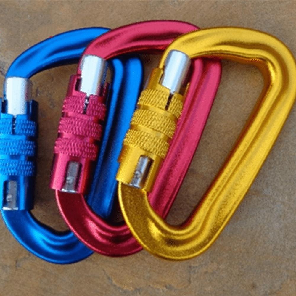 D-shaped Hammock Hook Aviation Aluminum Outdoor Sports Buckle Professional Carabiner  Fishing