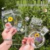 Handmade Dried Flower Bookmark Kit: Specimen Lamination Film, Transparent Stickers, Spring Collection DIY Gift