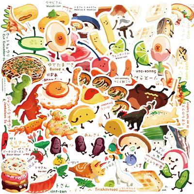 50 Japanese Dinosaur Theme Recipes Graffiti Stickers Guitar Notebook Suitcase DIY Waterproof