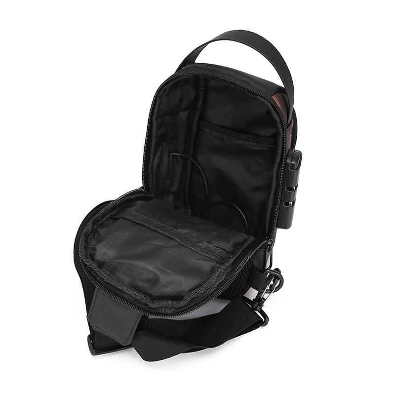 Small Version Men's Waist Packs Chest Bag Lightweight Men's Small Fanny Bag Anti-theft Password Lock Design Men's Shoulder Bag