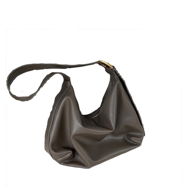 2023 Koreanischer Minimalistischer Großer Fassungsvermögen Weicher Zusammenklappbarer Schulter Messenger Tote für Frauen - Herbst/Winter Trend