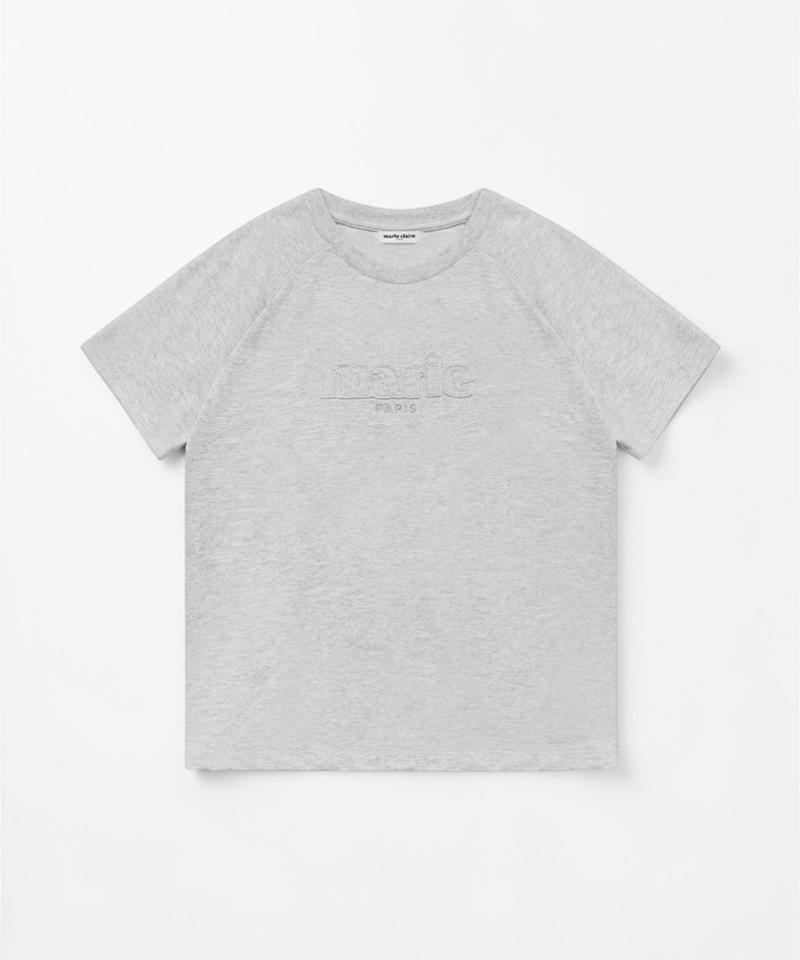 MARIE CLAIRE Logo Patch Raglan Short Sleeve T-Shirt (Magbts04Mmg)