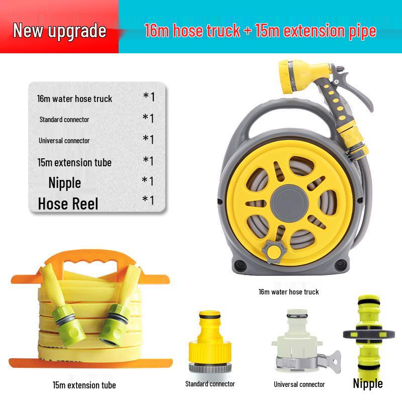 Multi-Function High-Pressure Water Gun: Flexible Hose & Nozzle for Gardening & Car Washing