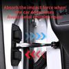 4-Pc Silicone Car Door Limiter Lock Buckle Protective Covers, Dustproof Shock-Absorbing Buffer Pads for Interior Use, 9.5x4.5CM