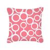 Furniture Life Peach Skin Velvet Pillow Cover Nordic Style Geometric Pattern Office Sofa Cushion Cover