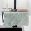 Sponge Holder Over Faucet Kitchen Sink Caddy Organiser Adjustables Stainless Steel Sponge Holder for Kitchen Sink