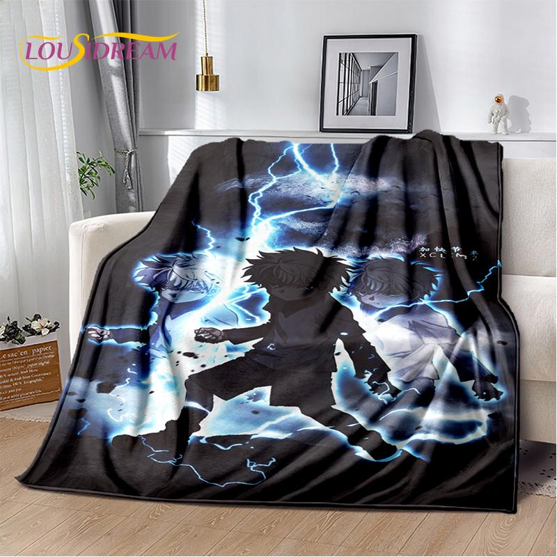 HxH Anime Hunter×Hunter Cartoon Soft Flannel Blanket for Beds Bedroom Sofa Picnic,Throw Blanket for Cover Outdoor Leisure Nap