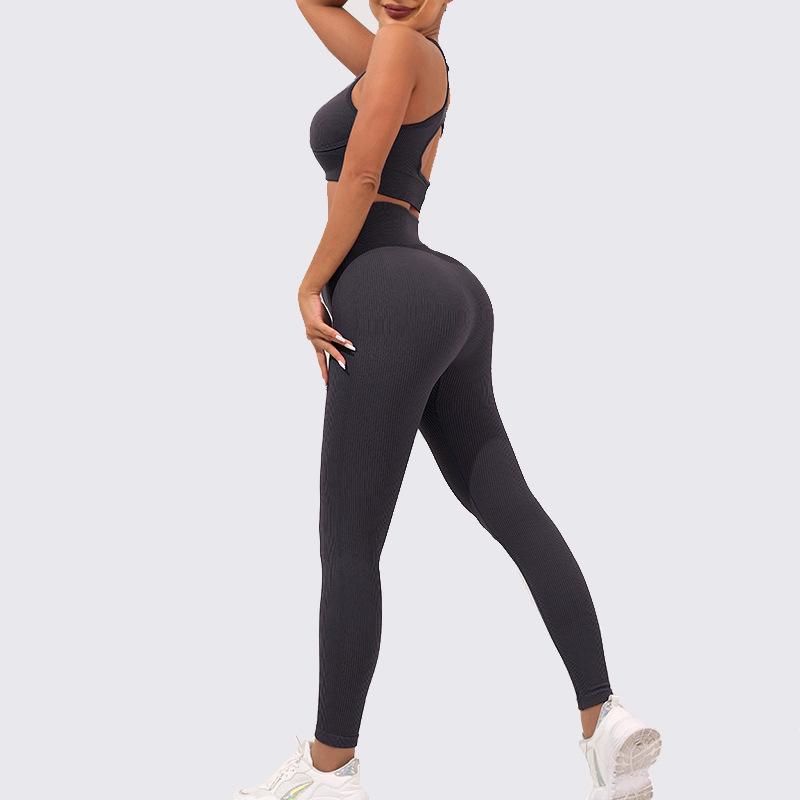 Alpha Thread High Waist Yoga Suit: Quick-Drying, Hip-Lifting, Tight-Fit Fitness Wear for a Beautiful Back