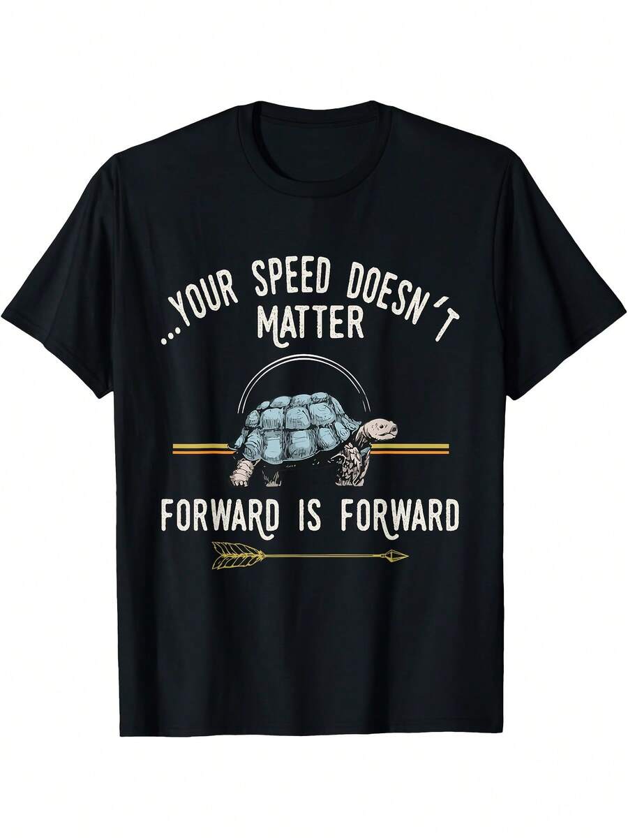 

Keeping ForwaFEI Turtle Positive Thinking Day Quote Gift Unisex T-Shirt M