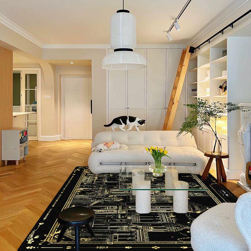 

Modern Senior Big Size Carpet Non Slip Easy Clean Washable Foldable Soft Rug for Living Room Gaming Room Sofa Table Mat 60*90cm