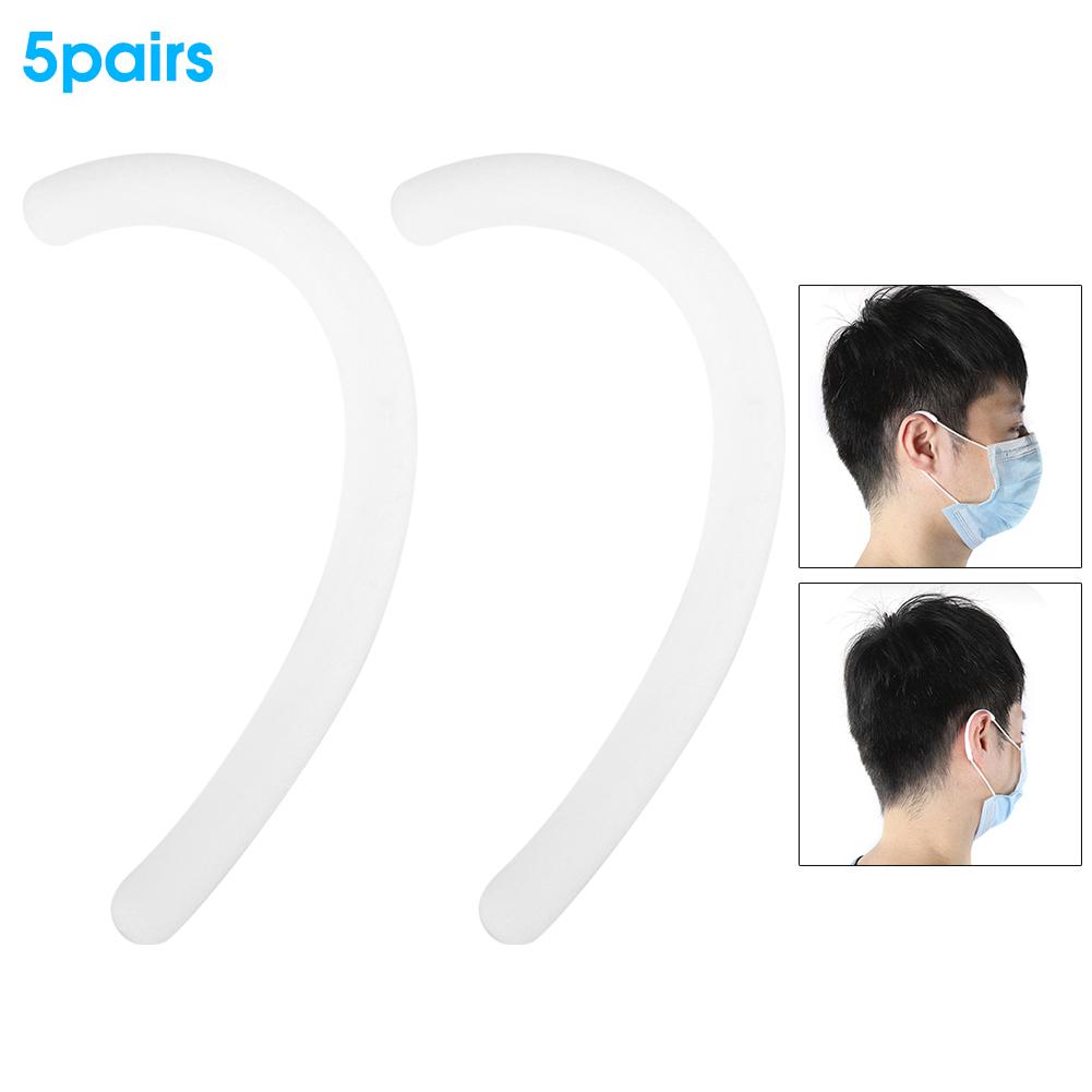 5Pairs Silicone Ear Protection Hook Earloop Cover Protector Earmuffs