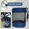 Polyester Golf Ball Storage Bag with Drawstring Closure - Mesh Pocket Design for Easy Organization, Available /Blue/Black